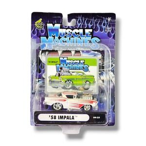 Muscle Machines '58 Chevy Impala White‎ 2004 1:64 Scale 04-23